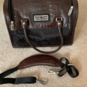 BEAUTIFUL BRIGHTON LARGE CHOCOLATE/BLACK COSMETIC